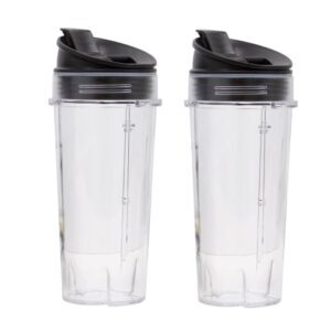 Twin Pack 470ml Cups with Sip & Seal Lids