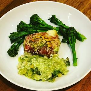 Chicken Wrapped In Prosciutto With Pesto And Crème Fraîche