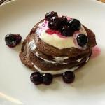 Flourless chocolate pancakes