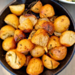 rosemary thyme garlic bbq roasted potatoes