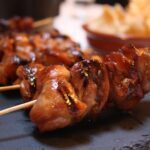 Satay Chicken On Skewers