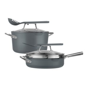 Ninja Foodi Possible Cookware Bundle - Sea Salt Grey