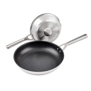 Ninja ZEROSTICK Stainless Steel 2-Piece Frying Pan Set (20cm/28cm) - C62000UK