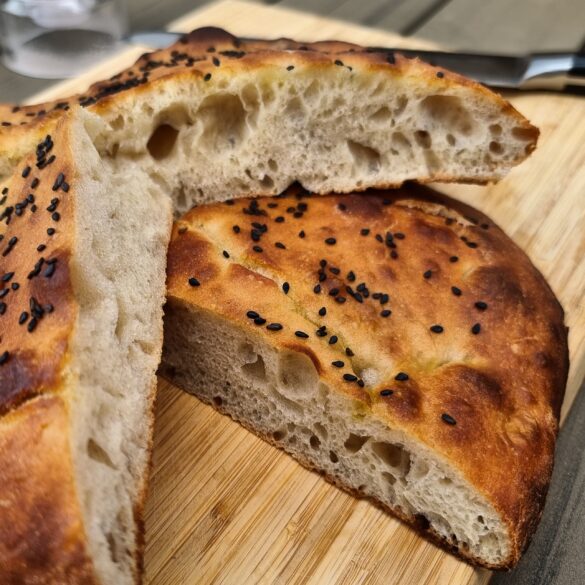 Home-Made Turkish Bread With Black Sesame Seeds Recipe