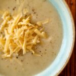 Cauliflower Soup With Cheddar Cheese