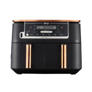 Ninja Deluxe Black & Copper Edition Foodi MAX Dual Zone Air Fryer with Smart Cook System AF451UKDBCP