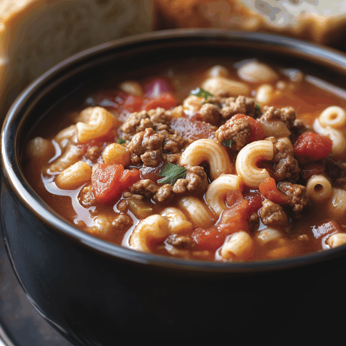 Beef and Macaroni Soup Beef and Macaroni Soup