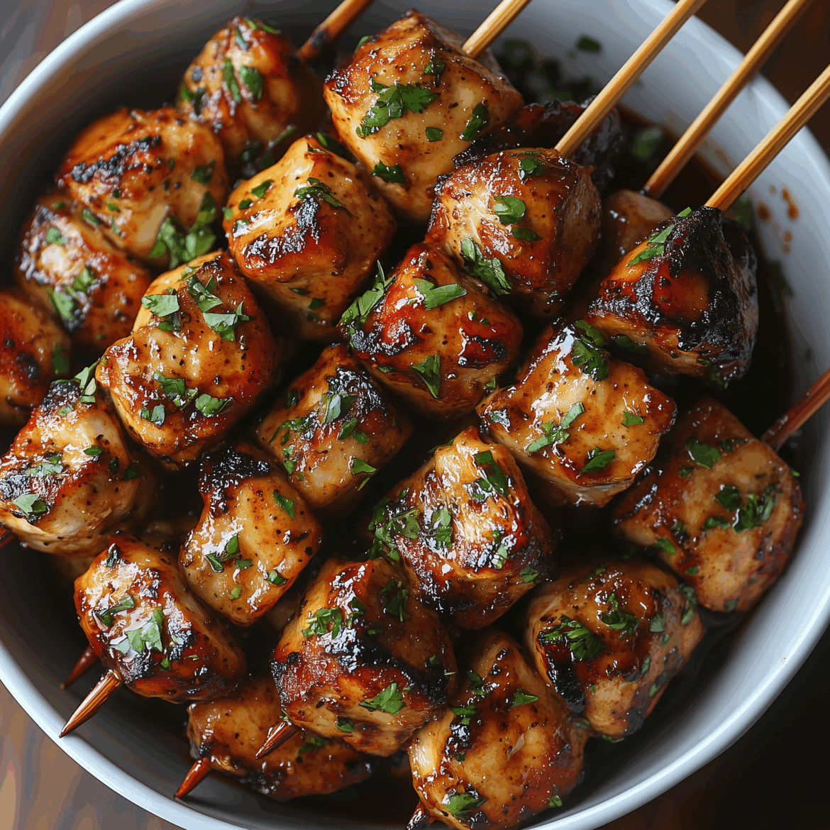 Jerk Chicken Skewers with Pineapple Glaze