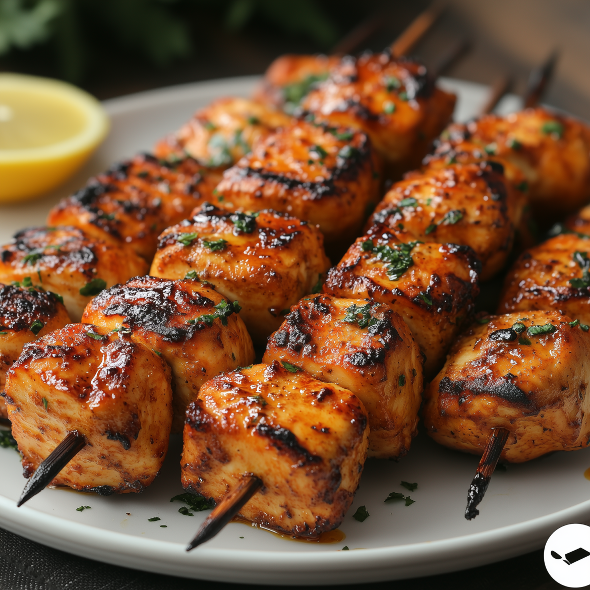 Spicy Cajun Chicken Skewers with Garlic Butter