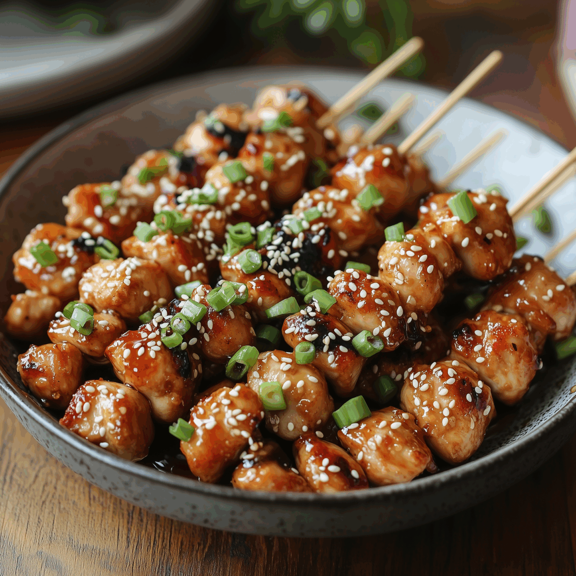 Sticky Honey Soy Chicken Skewers – Asian-Style Sticky Honey Soy Chicken Skewers - Asian-Style