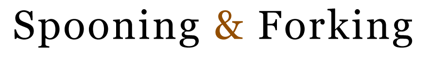 Spooning and Forking Couple Logo