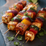 Indian Tandoori Halloumi Skewers