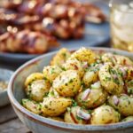 British Potato Salad with Wholegrain Mustard and Spring Onions