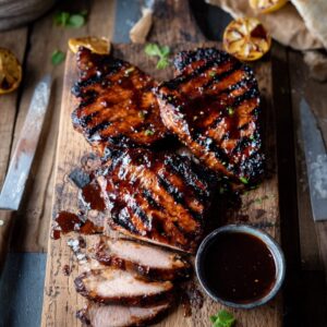 Pork Neck Steaks with Chilli Maple Glaze
