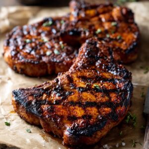 Pork Shoulder Steaks with Smoked Paprika and Garlic Rub