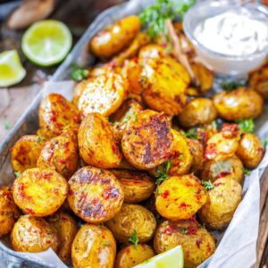 Spicy Chilli Roast Potatoes with Garlic and Smoked Paprika