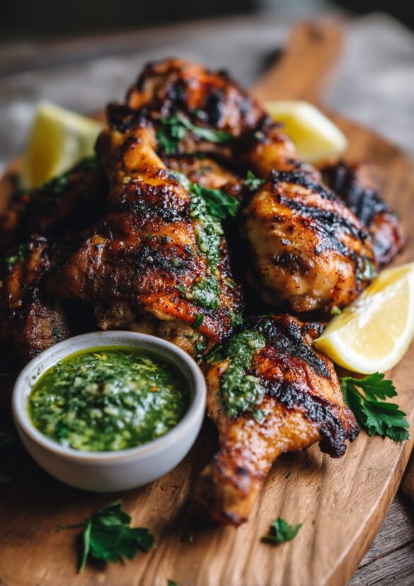 Argentinian Grilled Chicken with Chimichurri Sauce
