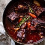 Braised Beef Short Ribs with Red Wine and Rosemary