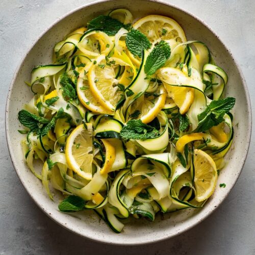 Courgette, Lemon, and Mint Salad