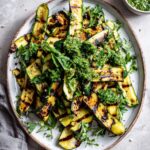 Grilled Courgettes with Chimichurri Sauce
