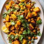 Moroccan-Spiced Roasted Pumpkin with Chickpeas and Coriander