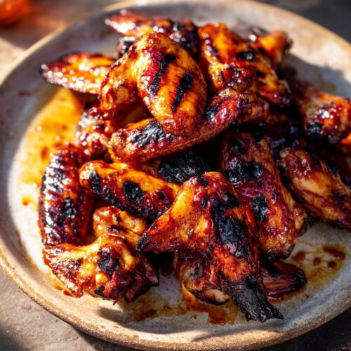 Smoky Grilled Honey BBQ Chicken Wings