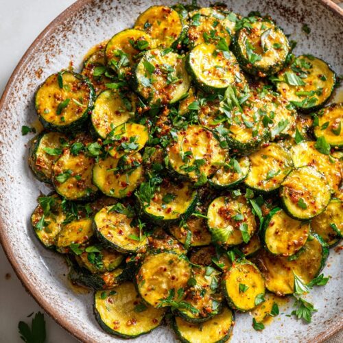 Spanish-Style Courgettes with Garlic, Smoked Paprika, and Sherry Vinegar