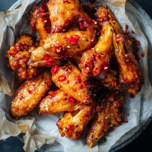 Spicy Honey BBQ Chicken Wings with Chilli Kick