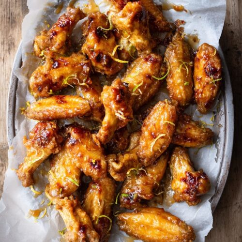 Summer Honey BBQ Chicken Wings with Citrus Zest
