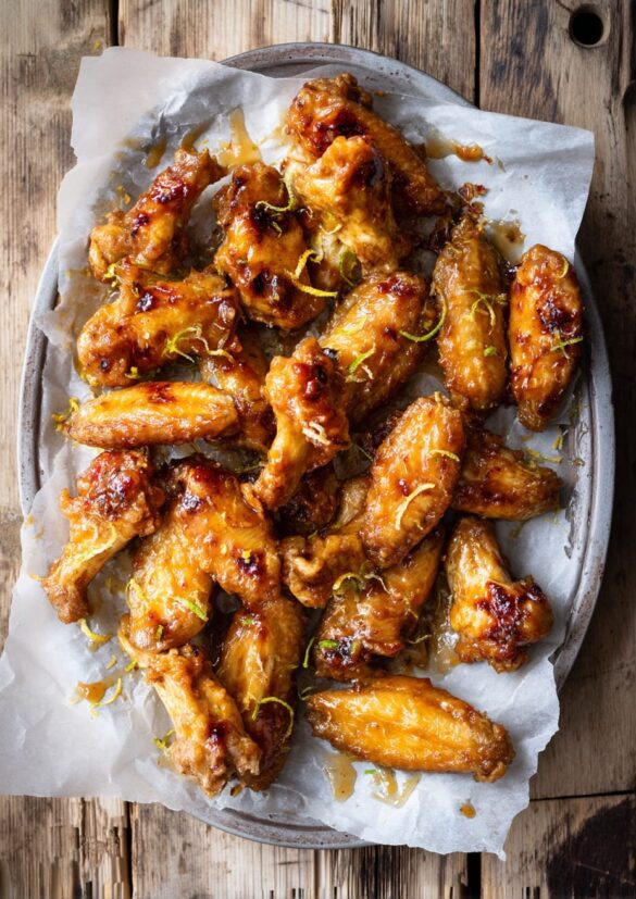 Summer Honey BBQ Chicken Wings with Citrus Zest