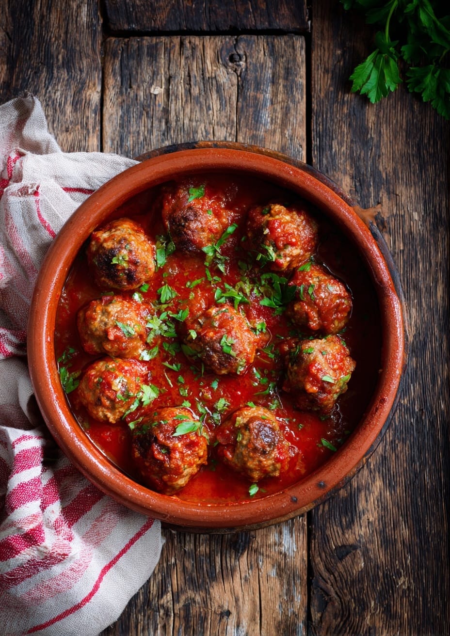 Classic Spanish Albondigas in Tomato Sauce Classic Spanish Albondigas in Tomato Sauce