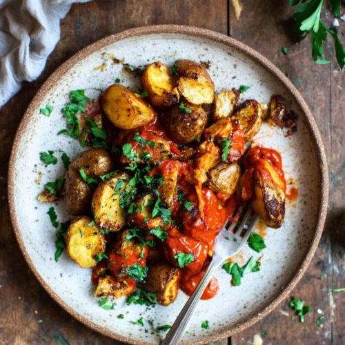 Crispy Spanish Patatas Bravas with Smoky Tomato Sauce