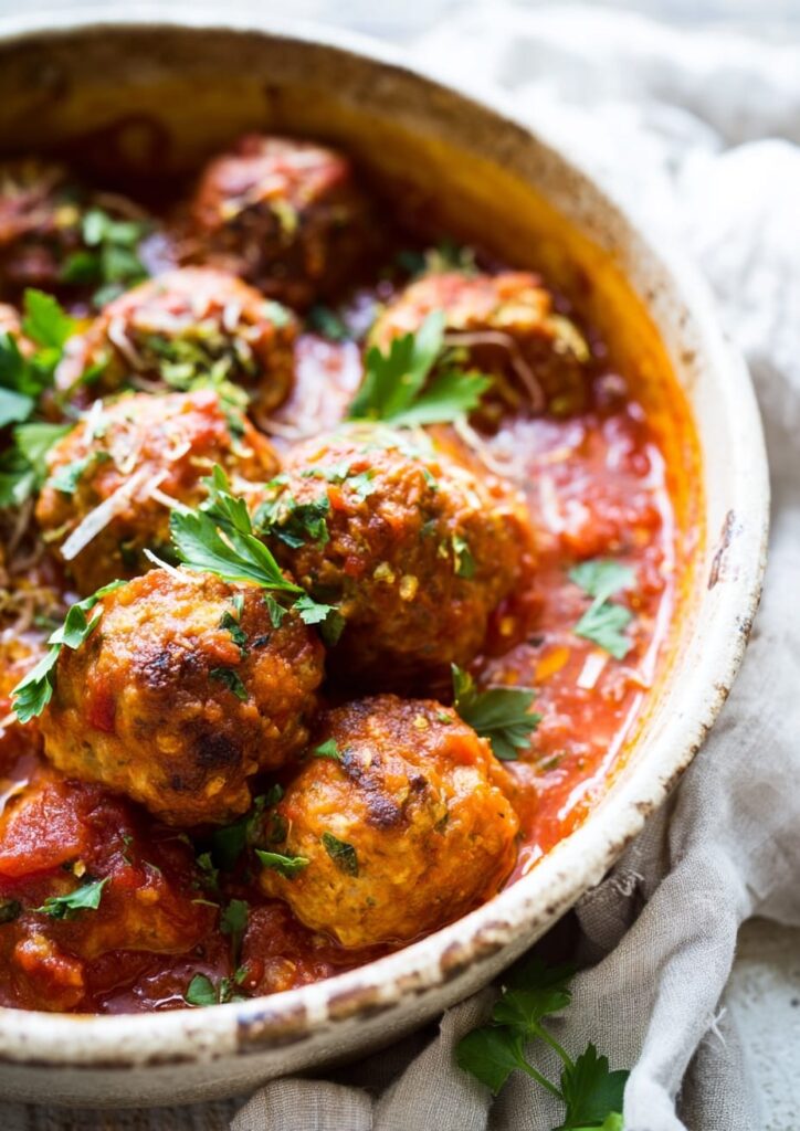 Juicy Chicken and Manchego Spanish Meatballs