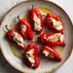 Juicy Goat Cheese Stuffed Piquillo Peppers for Tapas