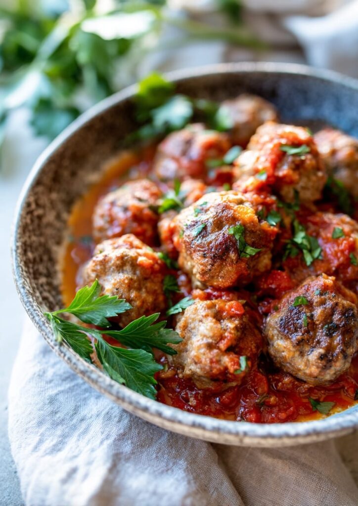 Quick Weeknight Spanish Turkey Meatballs