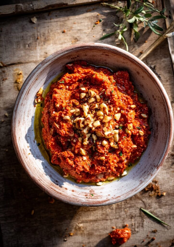 Roasted Red Pepper Spanish Tapenade Recipe with Almonds