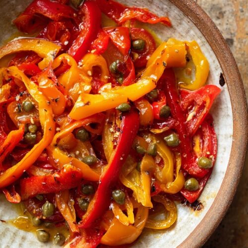 Roasted Spanish Peppers with Olive Oil and Capers