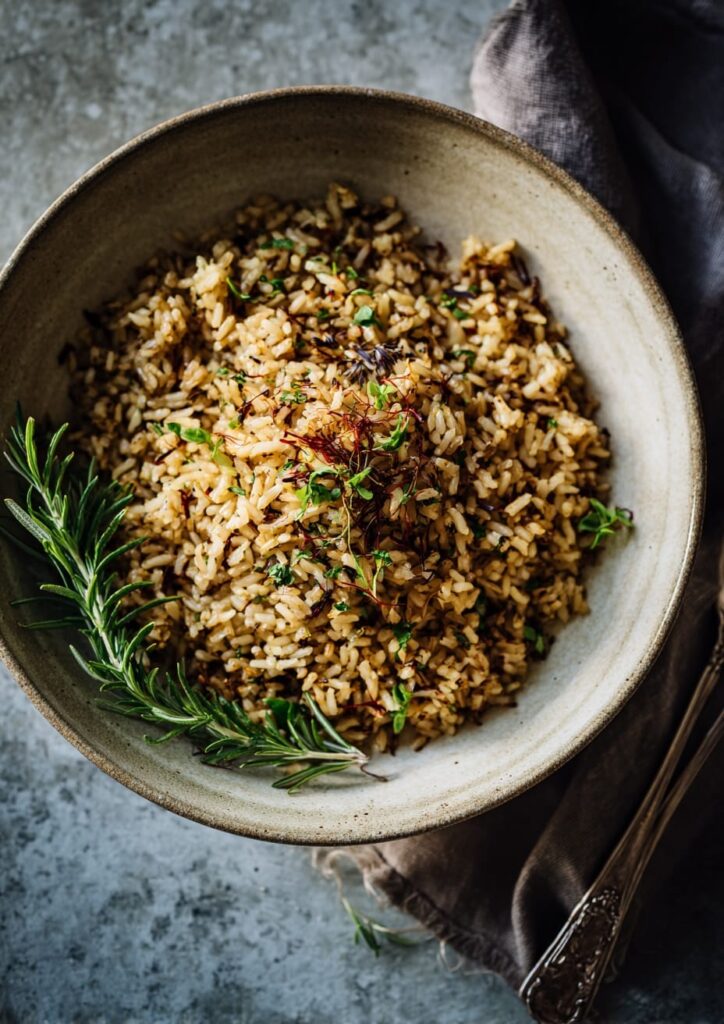 Saffron Rice with Spanish Herbs