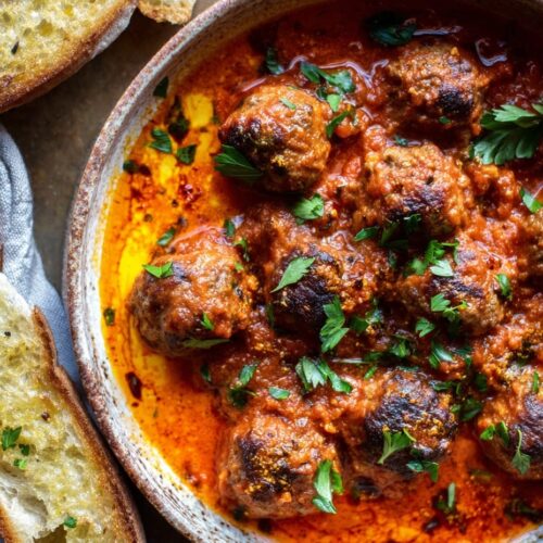 Smoky Chorizo and Beef Spanish Meatballs