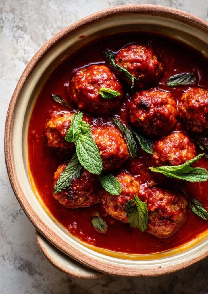 Spanish Lamb Meatballs with Mint and Paprika