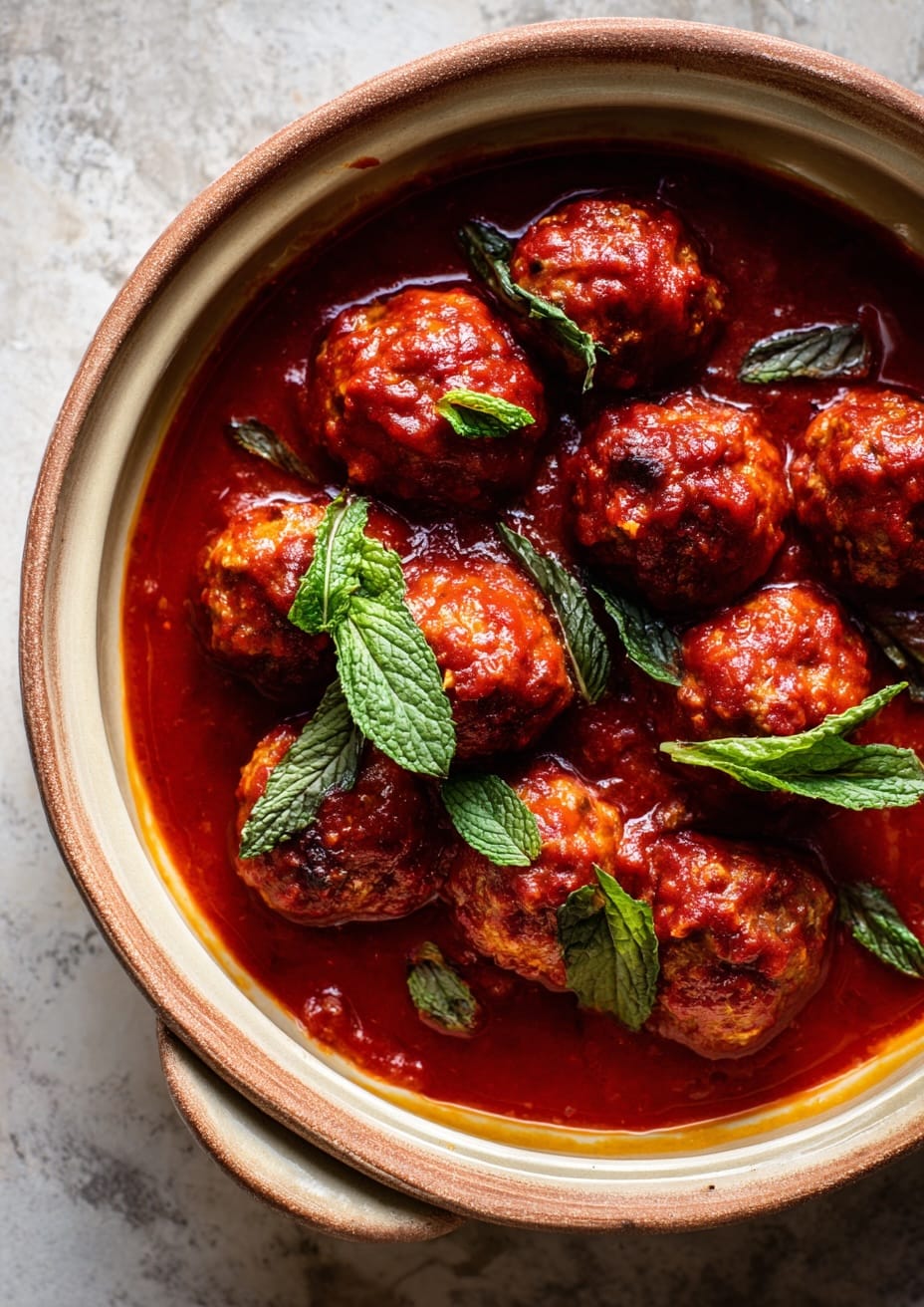 Spanish Lamb Meatballs with Mint and Paprika Spanish Lamb Meatballs with Mint and Paprika