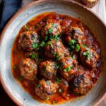 Spanish Meatballs with Sherry and Garlic