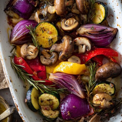 Spanish Roasted Vegetables with Rosemary