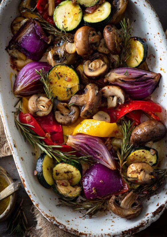 Spanish Roasted Vegetables with Rosemary