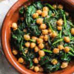 Spanish Spinach with Chickpeas and Cumin Seeds