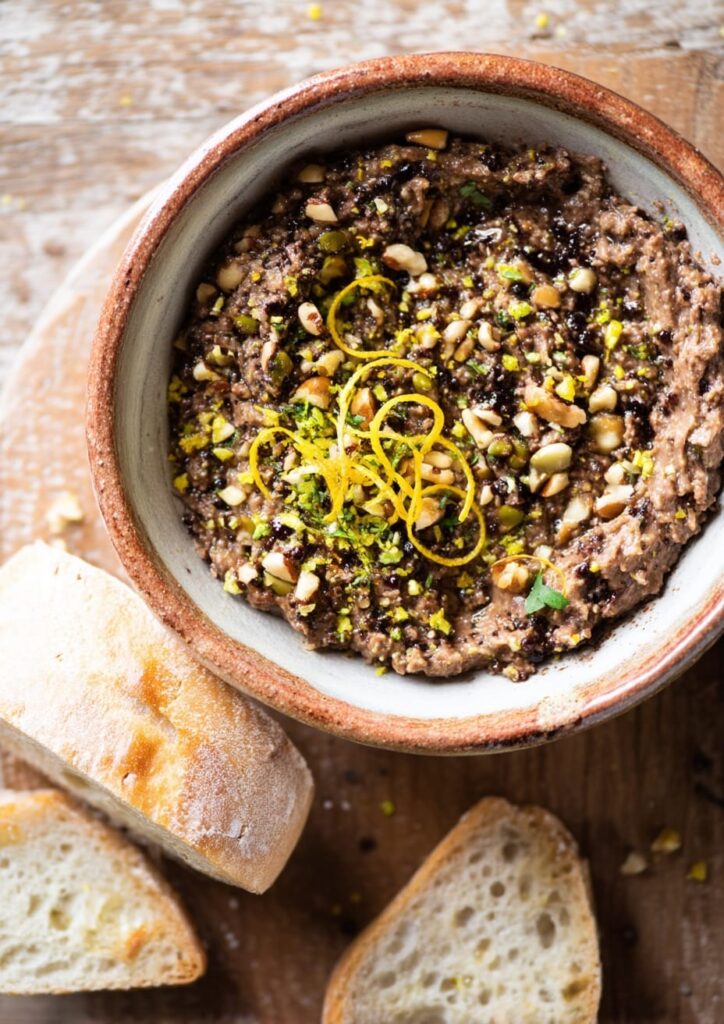 Spanish Tapenade with Mixed Nuts and Citrus Zest Twist