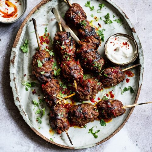 Spiced African Lamb Koftas with Harissa