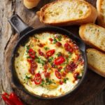 Warm Provolone Español with Garlic Toast and Chilli Oil