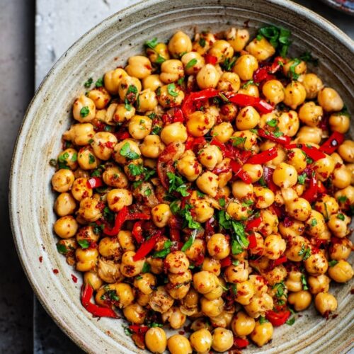 Warm Spanish Chickpea Salad with Paprika