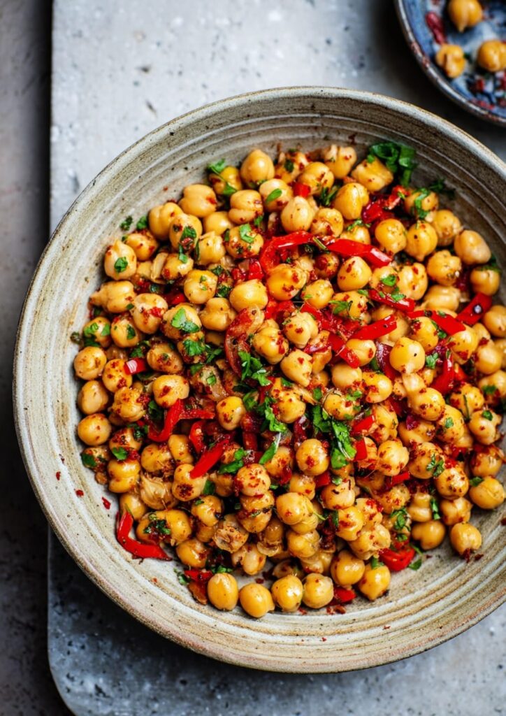 Warm Spanish Chickpea Salad with Paprika